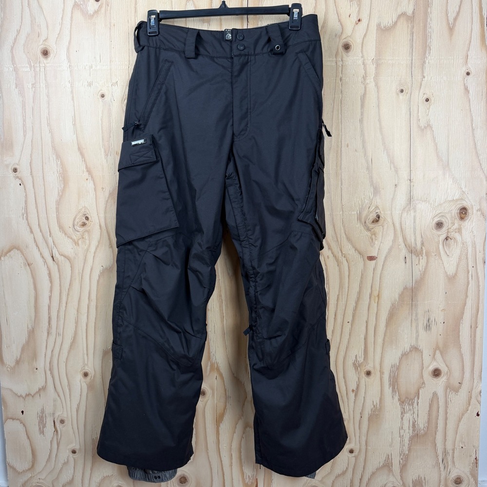 Burton Snowboard Pants Mens Small Black Cargo Insulated Winter Ski Outdoor